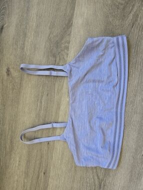 Victoria's Secret Lavender Mesh-Trim Sports Bra